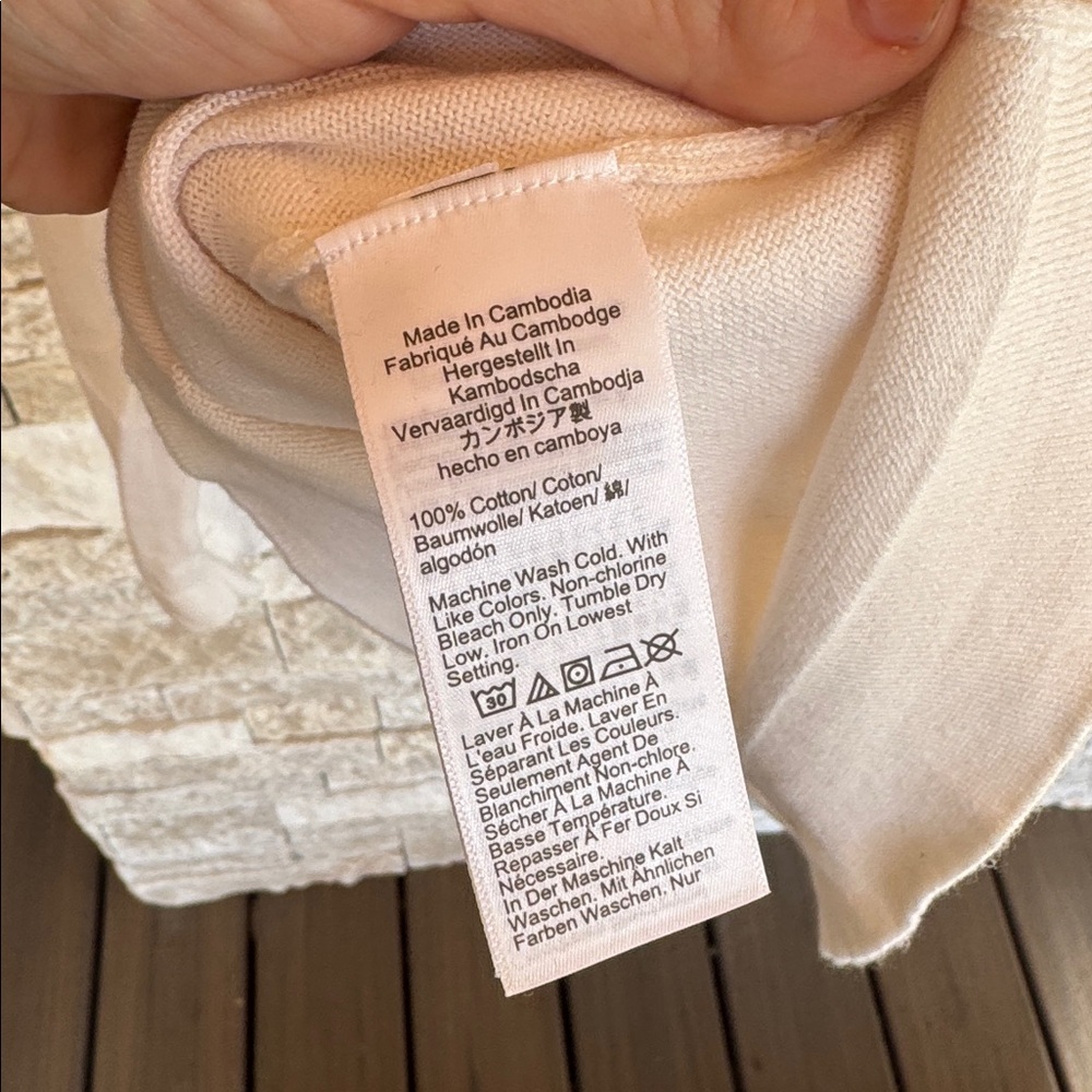 J.Crew Ivory Ruffle Neck Pullover - Picture 5 of 6